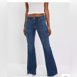 AE Stretch Low-Rise Flare Jean